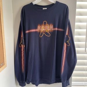 vintage long sleeve korn shirt